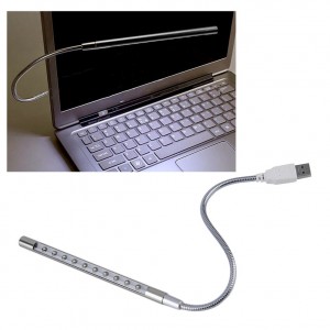 USB LED lankstus šviestuvas "10 LED Luminor"