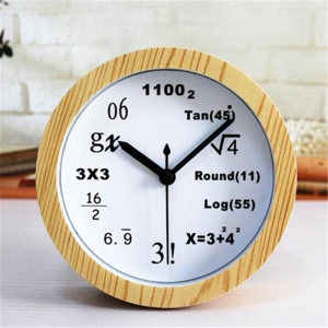 Laikrodis žadintuvas "Matematika" (12 cm)