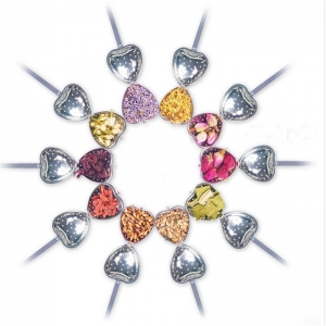 Plieninis arbatos sietelis "Širdelė 2"