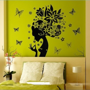 Lipdukas "Gražuolė ir drugeliai" (50 x 70 cm)