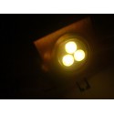 3W šiltai balta įmontuojama LED lemputė
