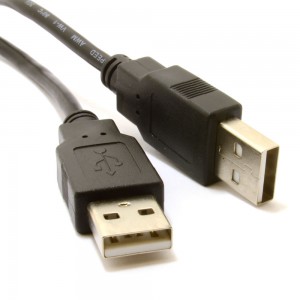 Kabelis USB į USB (USB 2.0) 1.8 m juodas