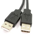Kabelis USB į USB (USB 2.0) 3 m juodas
