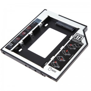 Nešiojamo kompiuterio kietujų diskų stalčius (vietoj CD/DVD įrenginio)