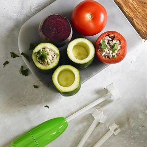 Universali daržovių pjaustyklė "Žaliasis gremžtukas"