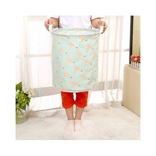 Medvilninė daiktadėžė "Nuostabieji flamingai"