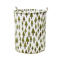 28Medvilninė daiktadėžė "Puikusis žalias eglynėlis"