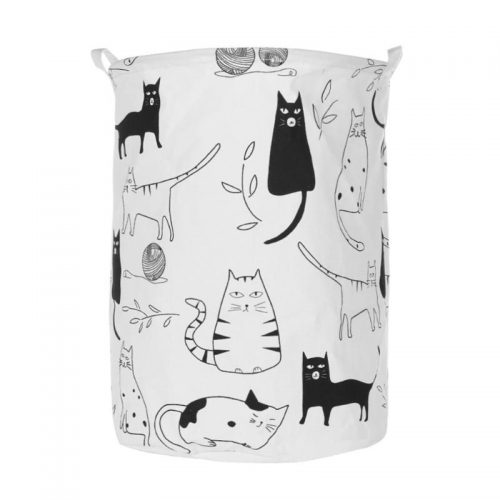 Medvilninė daiktadėžė "Puikiausi katinukai"