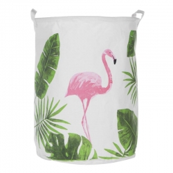 Medvilninė daiktadėžė "Puikusis rožinis flamingas"
