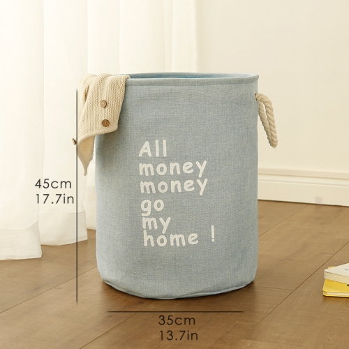 Medvilninė daiktadėžė "Visi pinigai pinigučiai ateikit namučio 4"