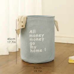 Medvilninė daiktadėžė "Visi pinigai pinigučiai ateikit namučio 4"