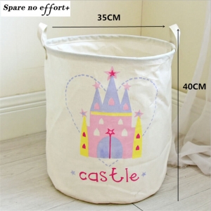 Medvilninė daiktadėžė "Pati gražiausia pilis"