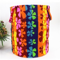 Medvilninė daiktadėžė "Puikieji spalvotieji žiedai"