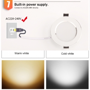 Įmontuojama LED lempa "Saulės diskas 2"