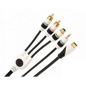 Apple MINI DVI į S-video RCA kabelis