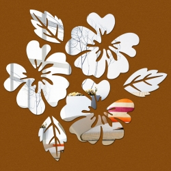 Veidrodiniai lipdukai "Žiedų spindesys" (45 x 45 cm)