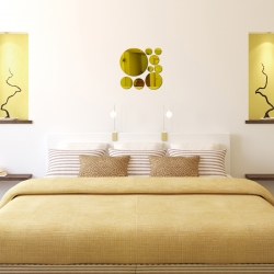 Veidrodiniai lipdukai "Rutuliai 2" (30 x 30 cm)