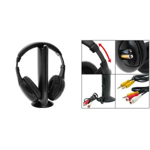 Bevielės ausinės su FM siųstuvu