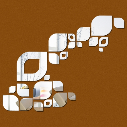 Veidrodiniai lipdukai "Nuostabūs ornamentai" (65 x 65 cm)