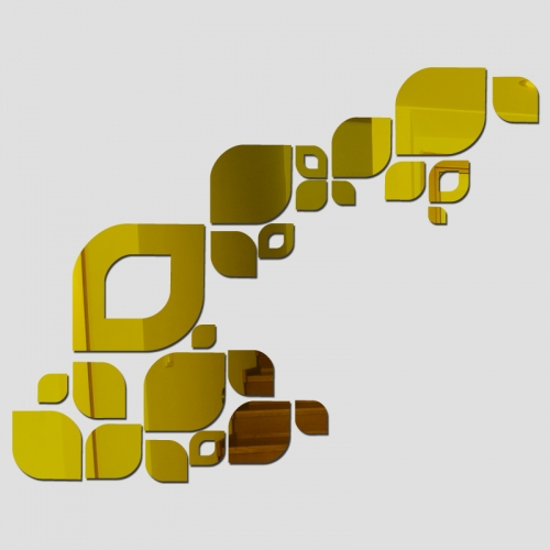 Veidrodiniai lipdukai "Nuostabūs ornamentai" (65 x 65 cm)