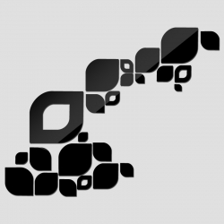 Veidrodiniai lipdukai "Nuostabūs ornamentai" (65 x 65 cm)