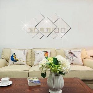 Veidrodiniai lipdukai "Puikieji ornamentai 2" (20 x 20 cm)