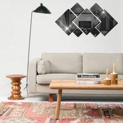 Veidrodiniai lipdukai "Puikieji ornamentai 2" (20 x 20 cm)