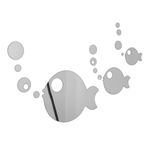 Veidrodiniai lipdukai "Nuostabios žuvelės" (23 x 17 cm)