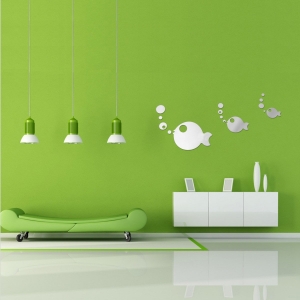 Veidrodiniai lipdukai "Nuostabios žuvelės" (23 x 17 cm)