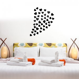 Veidrodiniai lipdukai "Meilės lietus"