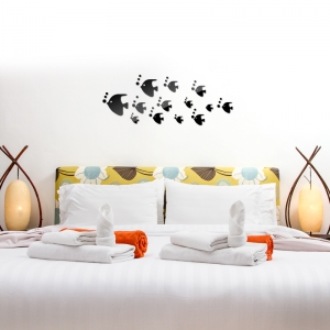 Veidrodiniai lipdukai "Tropinės žuvelės" (40 x 60 cm)