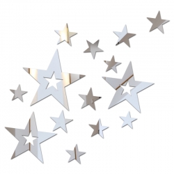 Veidrodiniai lipdukai "Žvaigždelės"