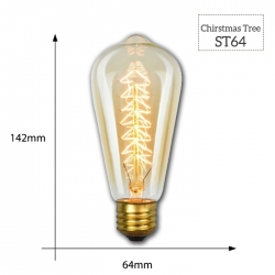 Dekoratyvinė lemputė "Edison" (E27, ST64)