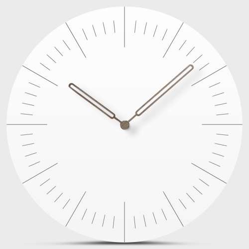 Sieninis laikrodis "Baltoji elegancija" (30 cm)