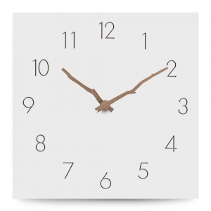 Sieninis laikrodis "Baltoji elegancija 19" (30 cm)