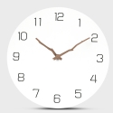 Sieninis laikrodis "Baltoji elegancija 26" (30 cm)