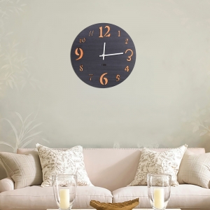 Sieninis laikrodis "Juodoji elegancija 8" (30 cm)