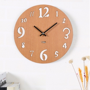 Sieninis laikrodis "Medinė elegancija 3" (30 cm)