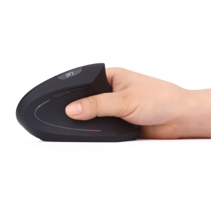 Belaidė vertikali ergonomiška bevielė pelė "Patogiau nebūna"