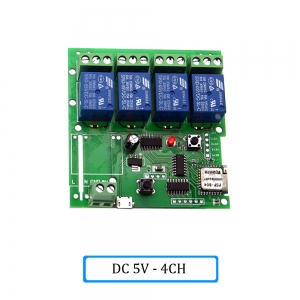 Automatinis 4 įrenginių modulis "Protingi namai" (DC 5V, WiFi, 433 MH)