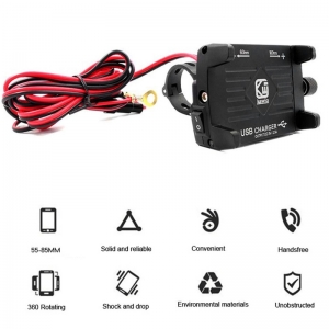 Telefono laikiklis-kroviklis mootociklui "Greitai ir patogiai"