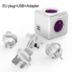 Profesionalus kelioninis adapteris "Auščiausia klasė" (EURO kištukas + USB)