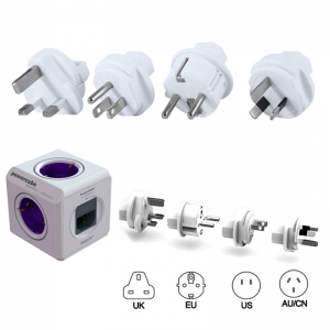 Profesionalus kelioninis adapteris "Auščiausia klasė" (EURO kištukas + USB)