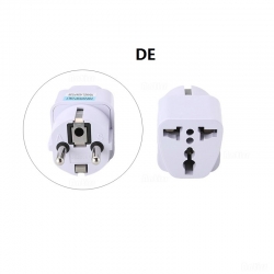 DE į EU / US / UK / AU elektros lizdo perėjimas "Išvažiuoju į