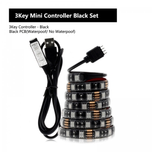 Rankinio valdymo LED lempučių juosta "Šviesos džiaugsmas" (3 mygtukų rankinis valdymas)