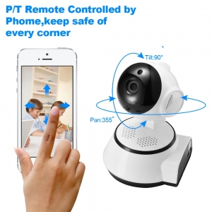 Stebėjimo IP kamera "Robotukas" (720P, Wifi, Wireless, naktinio matymo)