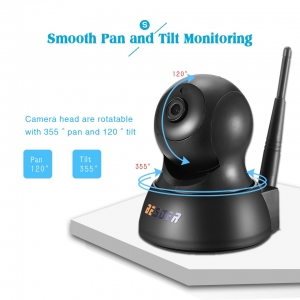 Stebėjimo IP kamera "Budrusis sakalas" (720P, Wifi, Wireless, naktinio matymo)