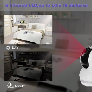 Stebėjimo IP kamera "Robotukas 2" (720P, Wifi, Wireless, naktinio matymo)