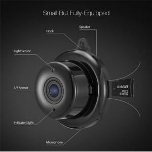 Stebėjimo IP kamera "Mažylis" (960P, Wifi, Wireless, naktinio matymo)