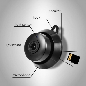 Stebėjimo IP kamera "Mažylis 2" (720P, Wifi, Wireless, naktinio matymo)